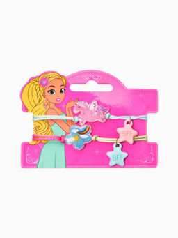 Цена за 2 шт. Браслеты детские парные «Выбражулька. Неразлучники. Пончик и Единорог», разноцветный