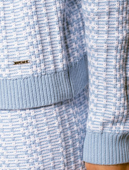 VILATTE / Жакет фактурной вязки с золотистыми пуговицами  фото 4