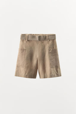100% LINEN COMBINED BERMUDA SHORTS - LIMITED EDITION - Zara фото 12
