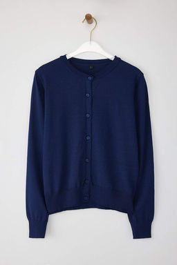 Sar? Premium/Ozel Iplik Merserize Gorunumlu Bisiklet Yaka Basic Triko H?rka TWOAW26HI00095 - Trendyolmilla фото 9