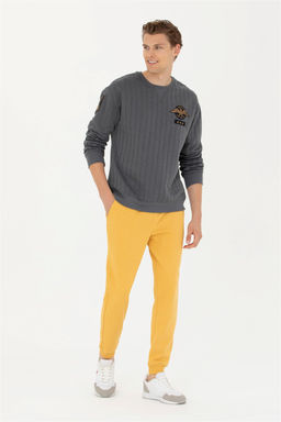 Мужские спортивные штаны горчичного цвета - U.s. polo assn фото 3