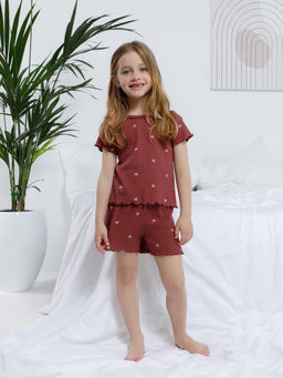 МП 1660-1/терракотовый 1426 Н074.1 пижама для дев