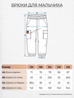Брюки для мальчика 124 Черный* 895 Be Friends фото 4