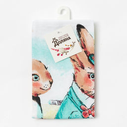 Цена за 2 шт. Полотенце Кухонный Доляна «Со светлой пасхой!» 35×60 см, 100% хлопок, 160 г/м²