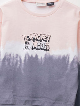 Bisiklet Yaka Mickey Mouse Bask?l? Uzun Kollu K?z ?ocuk Sweatshirt - Waikiki фото 3