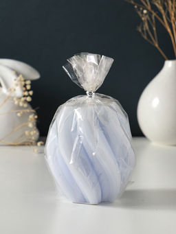 Свеча - цилиндр 9×8 см, 220 г, с нарезкой, лаванда