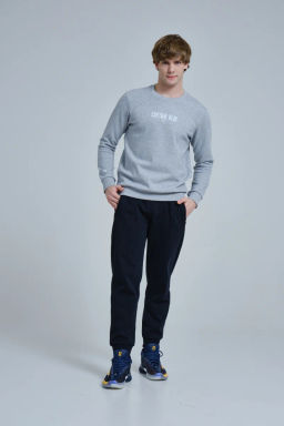 Свитшот с флисом Серый - Anta фото 4