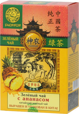 SHENNUN. Зеленый. Ананас 100 гр. карт.упаковка