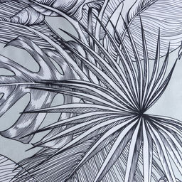 Постельное бельё Этель Дуэт Gray tropics 143х215 см - 2 шт, 220х240 см, 70х70 см -2 шт фото 2