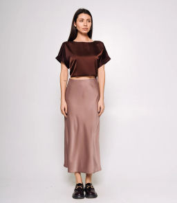Юбка #КТ2103, мокко - Dommod фото 2