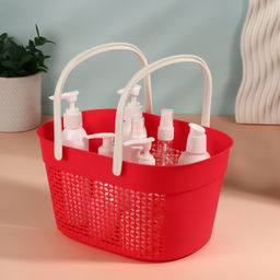 Цена за 2 шт. Органайзер для хранения, с ручками, 1 секция, 27×18×14.5 см, МИКС