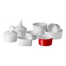 Горшочек для запекания глубокий Walmer Classic, 0.25 л, цвет белый  фото 5