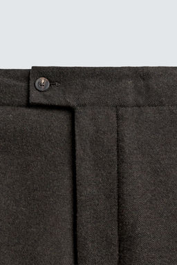 REGULAR FIT FLANNEL TROUSERS - Zara фото 9
