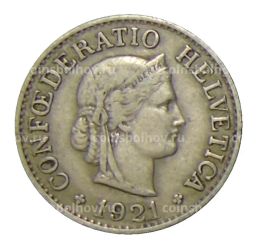 10 раппенов 1921 года Швейцария