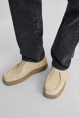 LEATHER SHOES WITH IRREGULAR SOLE - Zara фото 4