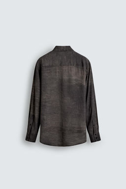 CAMISA FLUIDA ESTAMPADO EFECTO LAVADO / Gris - Zara фото 8