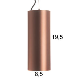 Светильник «Лукас» LED 10 Вт 4000К матовая медь 8×8×20-120 см