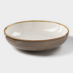 Тарелка глубокая Magistro «Церера», 1.1 л, d=22 см, фарфор, коричневая