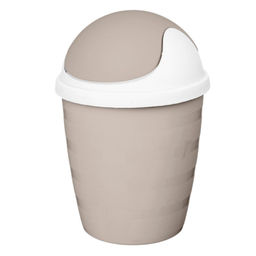 Цена за 2 шт. Контейнер для мусора "Рамбай" круглый 1,5л (бежевый) 221308427/01