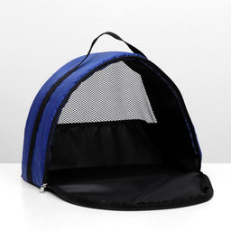 Сумка - переноска для животных, оксфорд, 36 х 17 х 25 см, синяя - Пижон фото 4