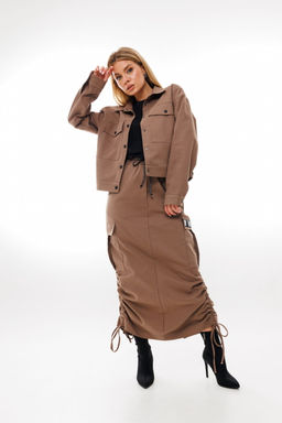 Жакет AmberA 1035-1 кофе