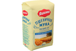 Яшкино, мука пшеничная высшего сорта, 1 кг