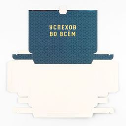 Цена за 5 шт. Коробка для шоколада с местом для денег «Успехов», 20×2×12 см