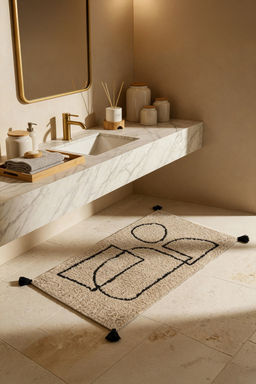 Trendyolmilla Home Puskul Detayl? Desenli Tekli Banyo Paspas? 60x100cm TPHSS25BPS00015 фото 4
