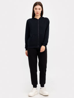 Толстовка женская в черном цвете черный 362059/1 - Mark formelle фото 4