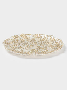 Тарелка «КРАСКИ ОСЕНИ», d=21 см, стекло, золотистая