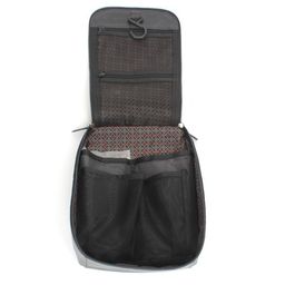 Сумка/Нессер дорож натуральная кожа Croco-722, 1отд, 6 карм, черный пулла-ап (254) 249922  фото 3