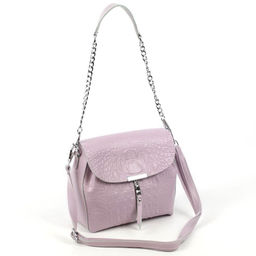 Женская кожаная сумка через плечо под крокодила 0112-17 - Cidirro фото 2