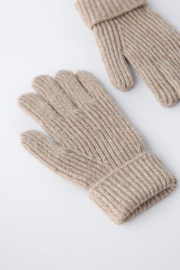 PLAIN KNIT GLOVES - Zara фото 6