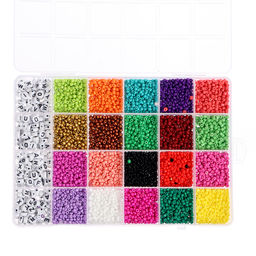 Набор для творчества Создай своё украшение, бисер, буквы, 24 вида