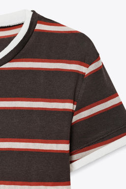 DOUBLE STRIPE T-SHIRT - Zara фото 7