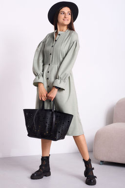 Платье Celentano 5051 приглушенный шалфейный  фото 6