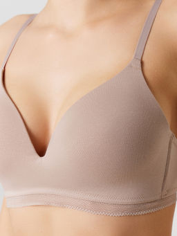 Бюстгальтер t-shirt женский бежевый фраппе 512558