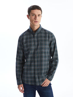 Regular Fit Uzun Kollu Ekose Erkek G?mlek