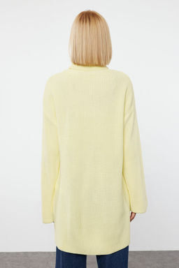 Ac?k Sar? Genis Kal?p Bal?kc? Yaka Triko Kazak TWOAW25KZ00131