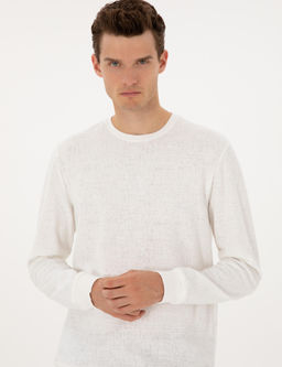 Ekru Regular Fit Sweatshirt
