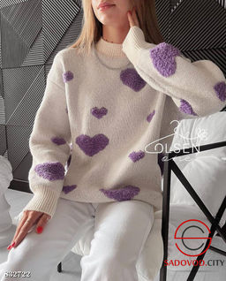 Свитер женский с сердечками - Bruno фото 5