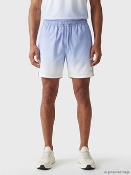 Regular Fit Beli Lastikli Bask?l? Erkek Spor ?ort