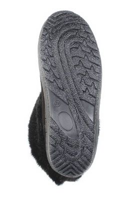 Унты женские на литой подошве. Черные. Мех норка черная. Короткие. - Roshva фото 7