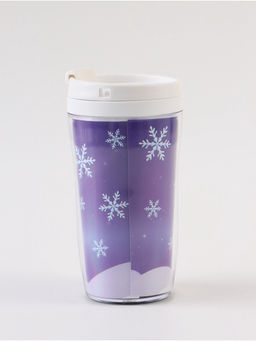 Термостакан новогодний со вставкой Согрею тебя, 250 мл