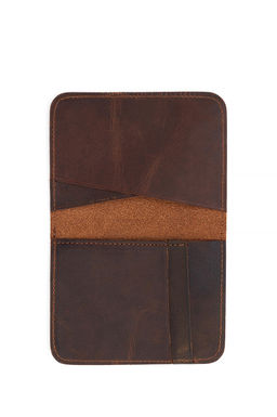 Мужской коричневый визитница Неожиданная скидка в корзине