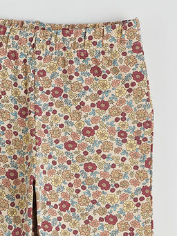 ?i?ek Desenli ?spanyol Pa?a K?z ?ocuk Tayt