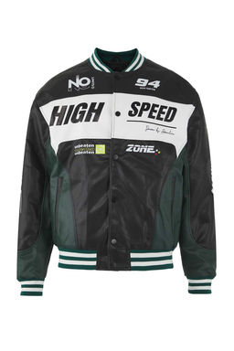 Teen Siyah Fitted Erkek %100 PU Suni Deri Motorcu Mont TMNAW26MO00012 - Trendyolmilla фото 6