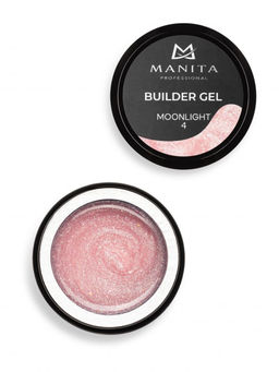 Manita Professional Гель моделирующий для ногтей с хлопьями юки / Builder Gel Moonlight №04, 15 мл