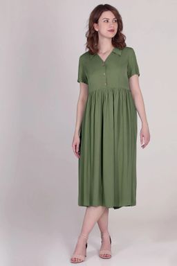 Платье летнее темно-зеленое