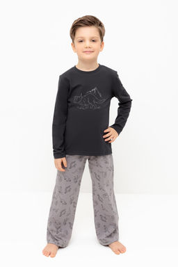 К 1600/графит,дино друзья пижама дет